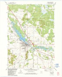 Mauston 1983 topographic map thumbnail