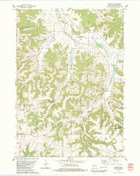 Melvina 1983 topographic map thumbnail