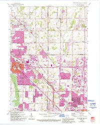 Menomonee Falls 1958 topographic map thumbnail