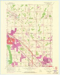 Menomonee Falls 1958 topographic map thumbnail