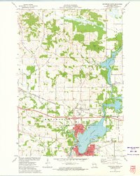 Menomonie North 1972 topographic map thumbnail