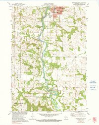 Menomonie South 1972 topographic map thumbnail