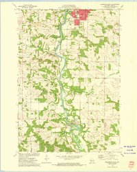 Menomonie South 1972 topographic map thumbnail