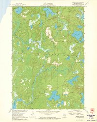 Mercer Lake 1971 topographic map thumbnail
