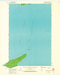 Michigan Island 1963 topographic map thumbnail