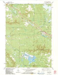 Millston 1983 topographic map thumbnail