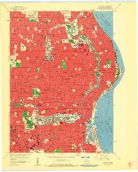 Milwaukee 1958 topographic map thumbnail