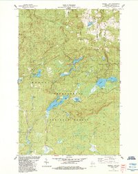 Mineral Lake 1984 topographic map thumbnail