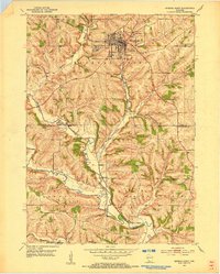 Mineral Point 1952 topographic map thumbnail