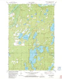 Minong Flowage 1982 topographic map thumbnail
