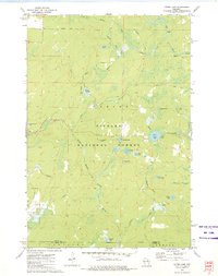 Otter Lake 1972 topographic map thumbnail