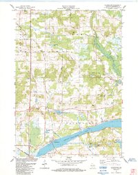 Packwaukee 1984 topographic map preview