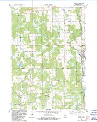 Pittsville 1984 topographic map thumbnail