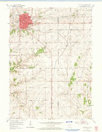 Platteville 1952 topographic map thumbnail