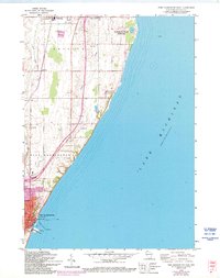 Port Washington East 1958 topographic map thumbnail