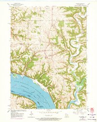 Potosi 1957 topographic map thumbnail