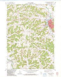 Richland Center 1983 topographic map thumbnail