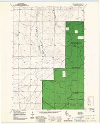 Iron Lake NE 1961 topographic map thumbnail