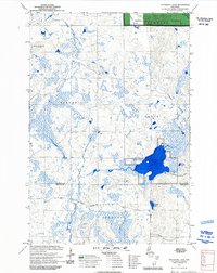 Totagatic Lake 1971 topographic map thumbnail