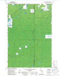 Clam Lake SW 1971 topographic map thumbnail