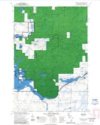 Barker Lake 1972 topographic map thumbnail