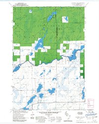 Blaisdell Lake 1971 topographic map thumbnail