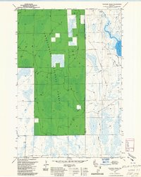 Thunder Creek 1980 topographic map thumbnail