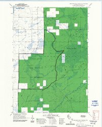 Jump River Fire Tower SW 1970 topographic map thumbnail