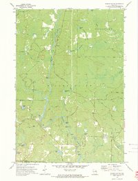 Roaring Rapids 1972 topographic map thumbnail