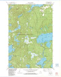 Sayner 1982 topographic map thumbnail