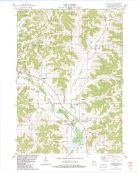 Sextonville 1983 topographic map thumbnail
