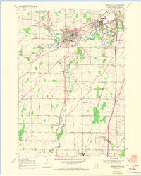 Sheboygan Falls 1954 topographic map thumbnail