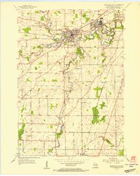 Sheboygan Falls 1954 topographic map thumbnail