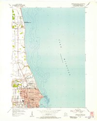 Sheboygan North 1954 topographic map thumbnail
