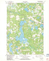 Siren East 1982 topographic map thumbnail