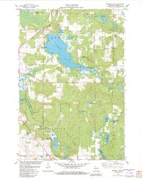 Spooner Lake 1982 topographic map thumbnail