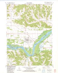 Spring Green 1983 topographic map thumbnail
