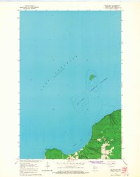 Squaw Bay topographic map thumbnail