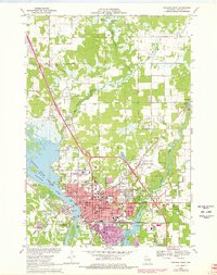 Stevens Point 1970 topographic map thumbnail