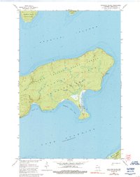 Stockton Island 1963 topographic map thumbnail
