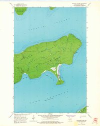 Stockton Island 1963 topographic map thumbnail