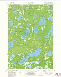 Tenderfoot Lake 1981 topographic map thumbnail