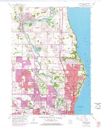 Thiensville 1958 topographic map thumbnail