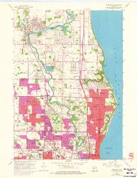 Thiensville 1958 topographic map thumbnail