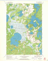 Three Lakes 1970 topographic map thumbnail