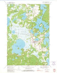Three Lakes 1970 topographic map thumbnail