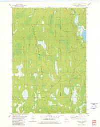 Thunder Creek 1980 topographic map thumbnail