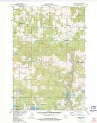 Timberland 1982 topographic map thumbnail
