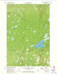 Totagatic Lake 1971 topographic map thumbnail