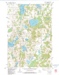Trade Lake 1983 topographic map thumbnail